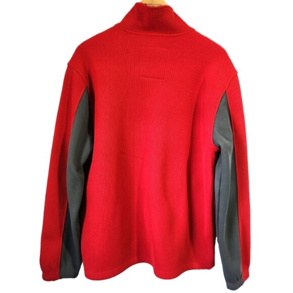 San Fransisco 49ers Coat Sweater Jacket Men's Size LG Full Zip Up with Pockets - Picture 2 of 15